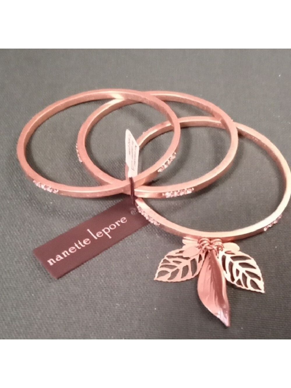 Nanette Lepore Gold-Tone Bangle Bracelet Set, NWT RARE